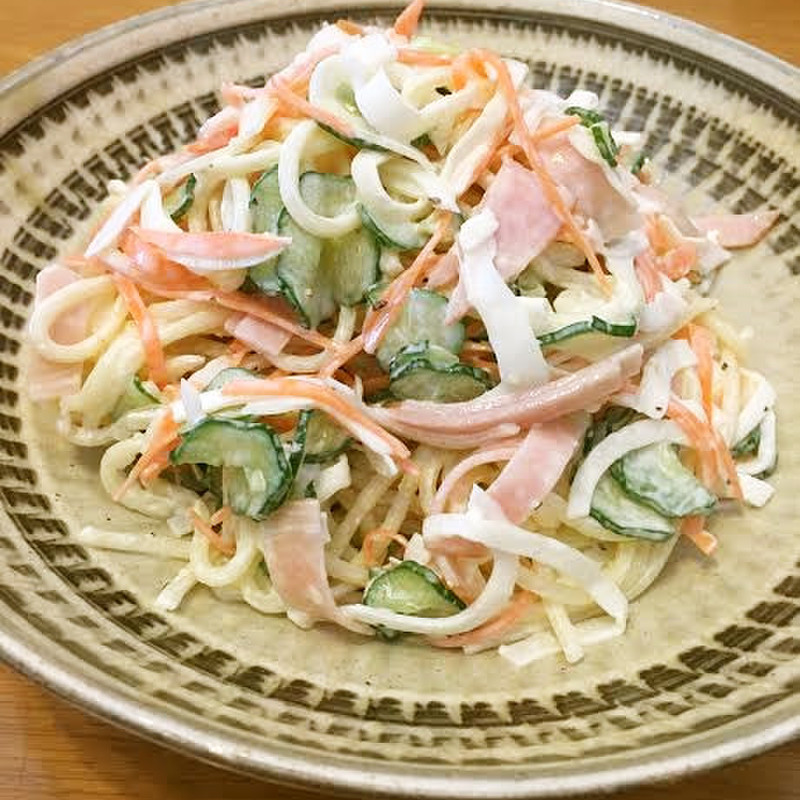 ピーナッツヌードルパスタサラダのレシピ