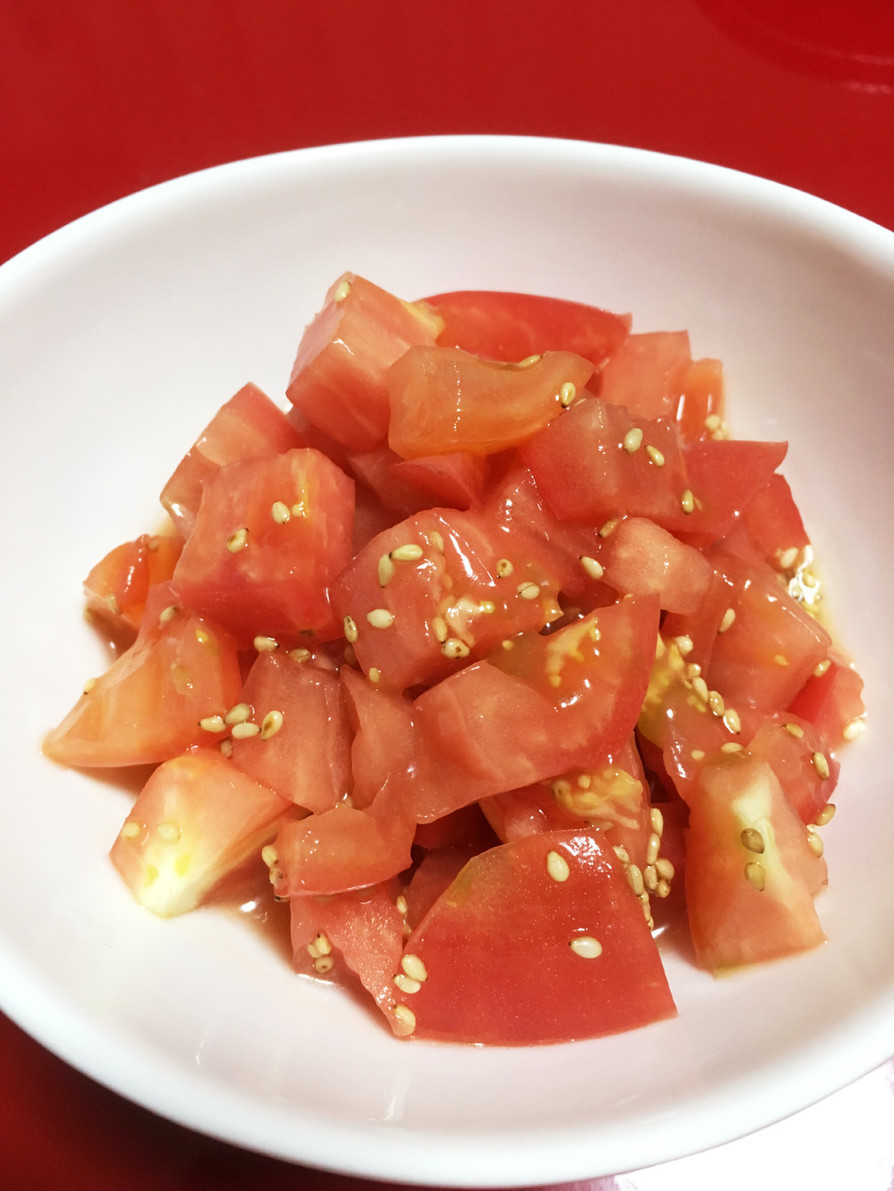 簡単さっぱりおつまみ♡トマトのナムルの画像