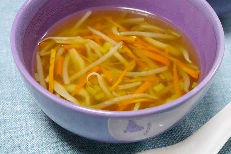 ダイエット もやしの生姜中華スープ レシピ 作り方 By だんどり亭 クックパッド