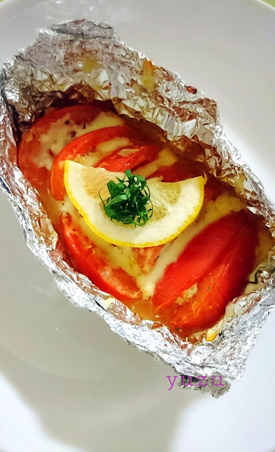 健康的に♪夕食にツナ＆トマトのホイル焼きの画像