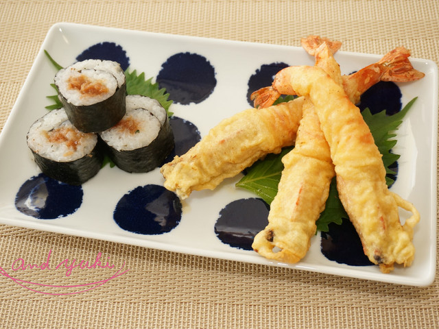 天神様の梅シソ海苔巻とまっすぐエビ天ぷら レシピ 作り方 By dr コパ クックパッド 天神様の梅シソ海苔巻とまっすぐエビ天ぷら レシピ 作り方 By dr コパ クックパッド