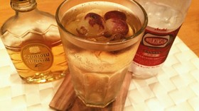 ハイボールに巨峰IN(о´∀`о)