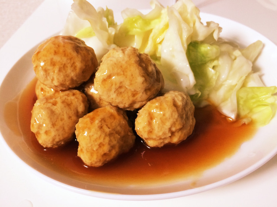 減量レシピ 〜鶏ムネ肉団子〜の画像
