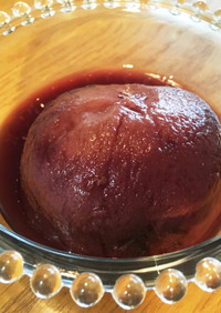 【砂糖ナシ】冷凍桃の丸ごと赤ワイン煮