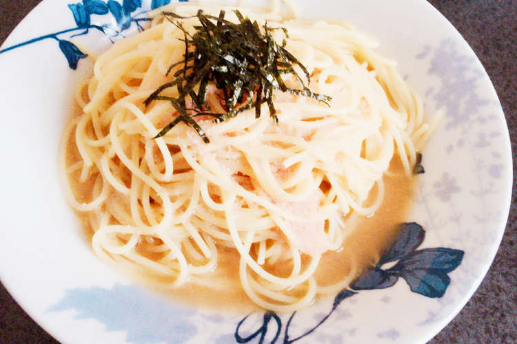 簡単ランチ 和風タラコスープパスタ レシピ 作り方 By ワンワンせなたん クックパッド 簡単おいしいみんなのレシピが354万品