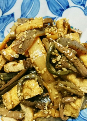 ゼンマイとメンマの炒め煮