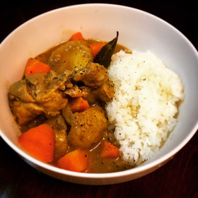うちのチキンカレーライス(・ω・)その①