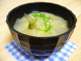 冬瓜だけ味噌汁★柚子こしょう風味