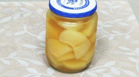 梨の、めっちゃおいしい、コンポート