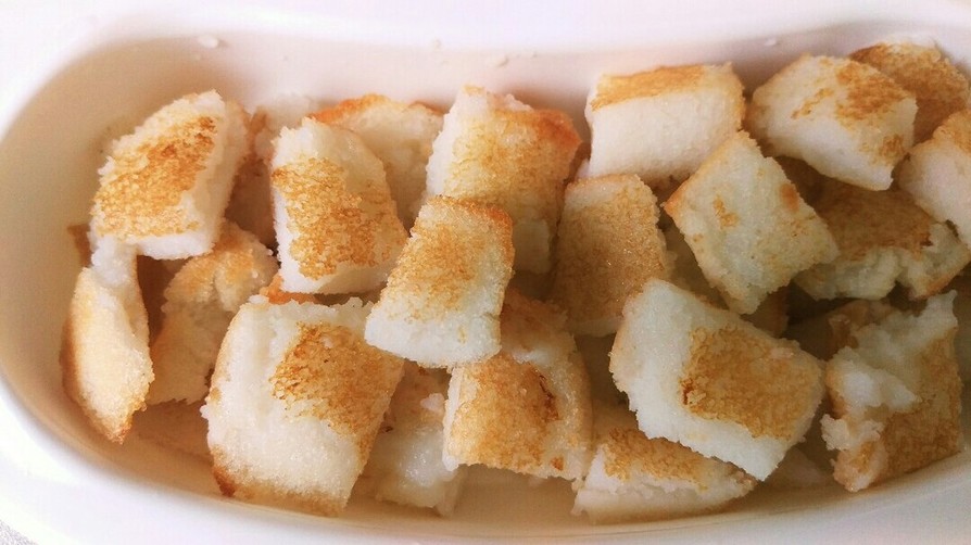 【離乳食後期】米パンでフレンチトースト風の画像