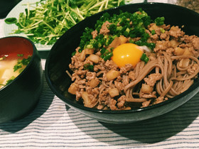 【簡単】しゃきしゃき!れんこん肉そば!