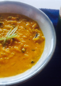 自然の甘みを味わう南瓜スープ:豆乳ver