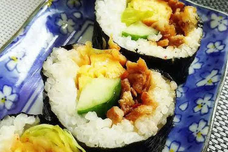 韓国海苔巻き キンパ 運動会 お弁当 レシピ 作り方 By Sakura クックパッド 簡単おいしいみんなのレシピが359万品