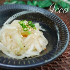 むくみ対策♪冬瓜の梅ダシぽん酢サラダ