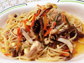 ピビンバ風パスタ 超簡単