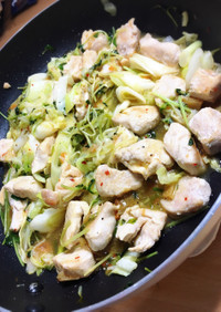 鶏と野菜の塩ダレ炒め