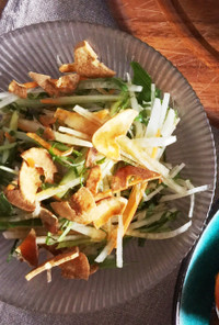 生で食べる！小松菜と大根のサラダ
