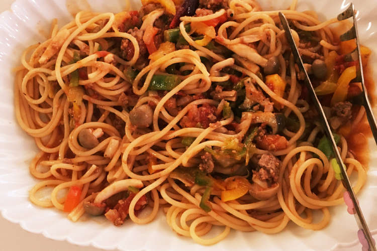 アヒージョのあまりでトマトパスタ レシピ 作り方 By ちぇりちゃむ クックパッド 簡単おいしいみんなのレシピが375万品