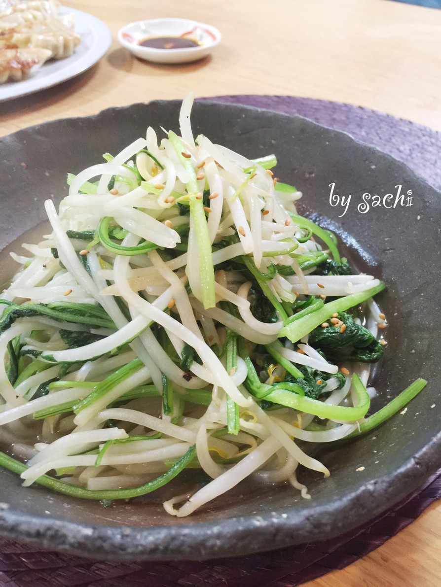 壬生菜ともやしの中華塩炒めの画像