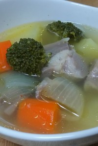 熟成塩豚と野菜のスープ