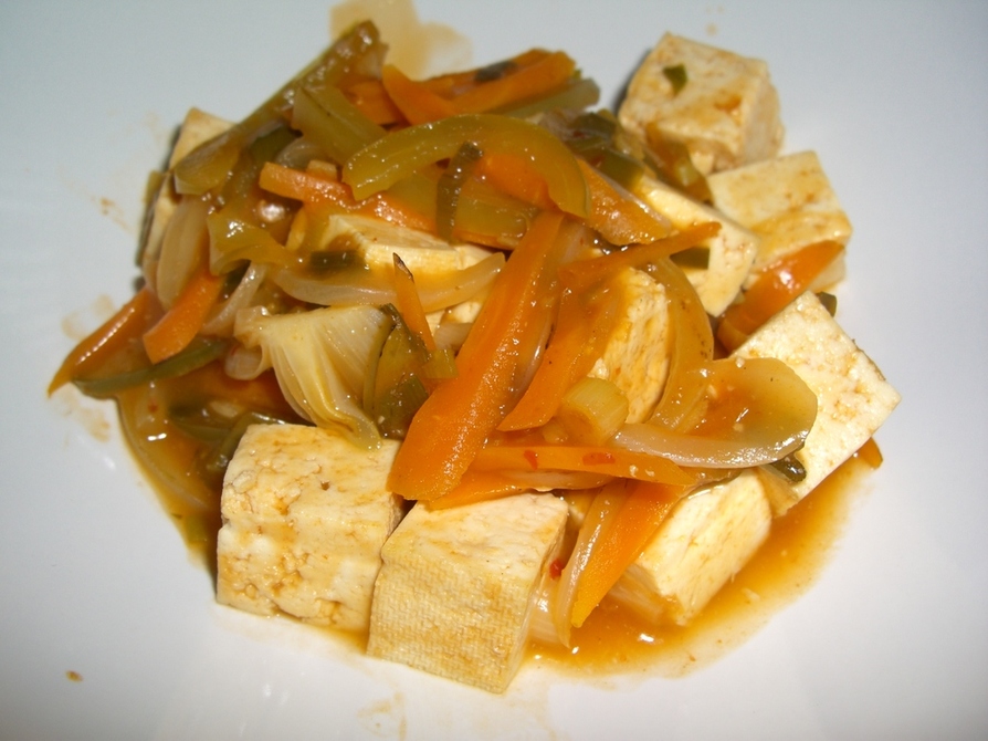 豆腐の中華スイートケチャップ煮の画像