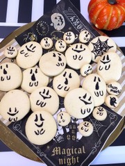 ハロウィン★まん丸おばけクッキーの写真
