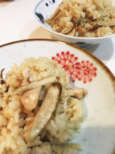 京都のお台所＊白だし鶏牛蒡の炊き込みご飯の写真