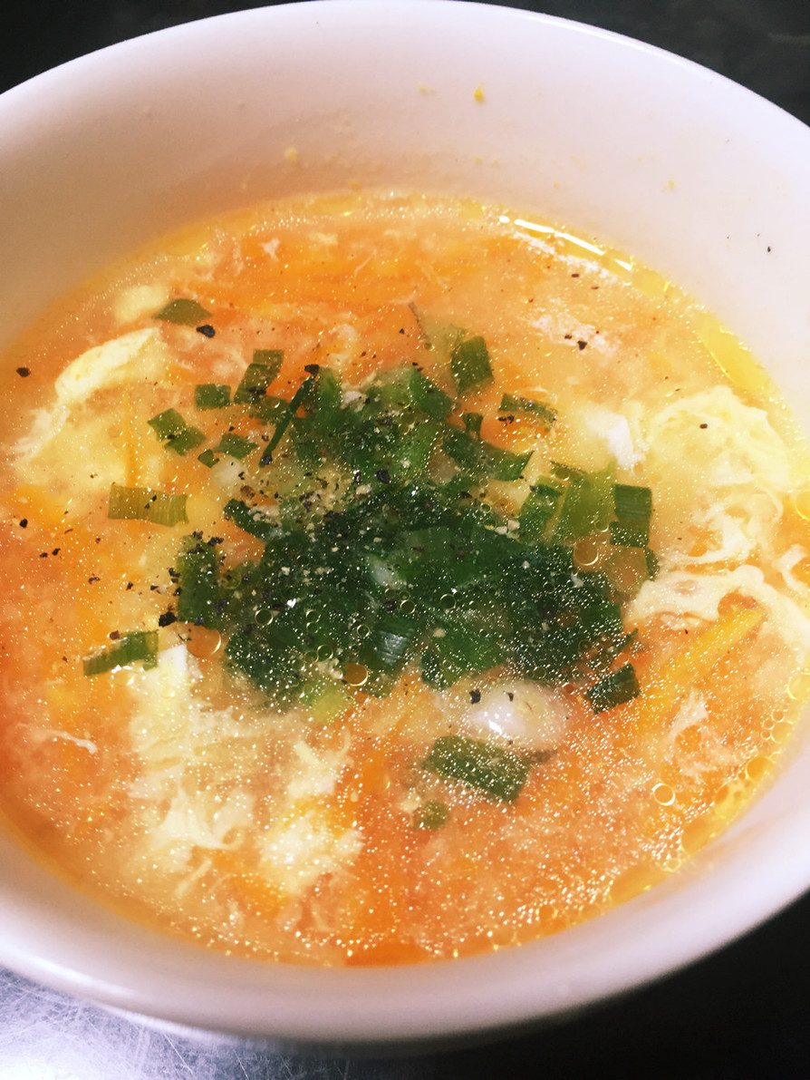 身体温まる生姜の効いた大人の人参スープの画像