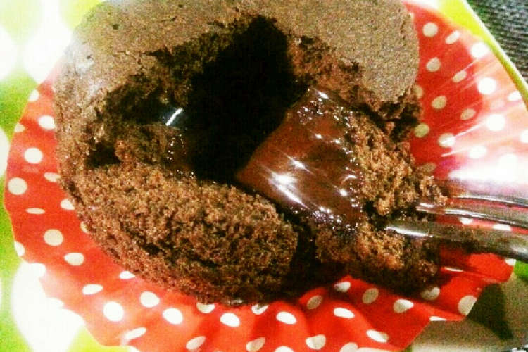 スライス生チョコin フォンダンショコラ レシピ 作り方 By レモンジャ クックパッド