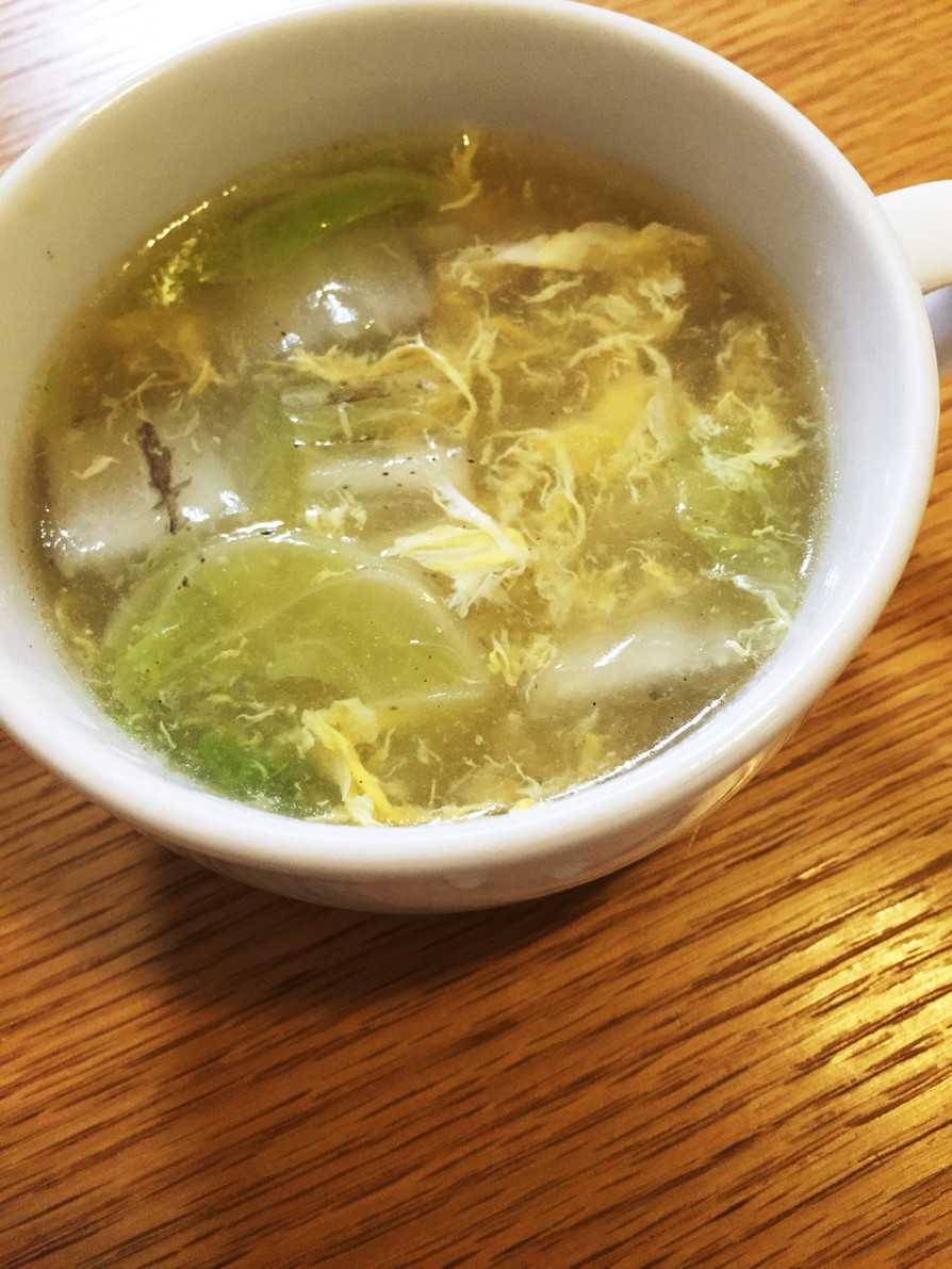 【スープ *汁物】白菜のかき玉スープの画像