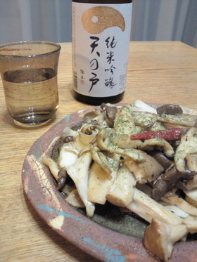 キノコの超速炒めもの