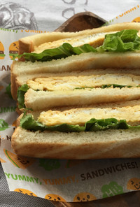幸せ♩甘い厚焼き玉子のサンドイッチ