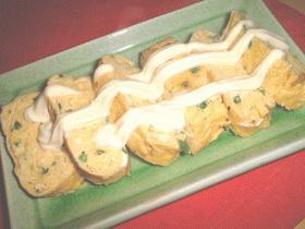 葱入り卵焼き★マヨネーズのせ