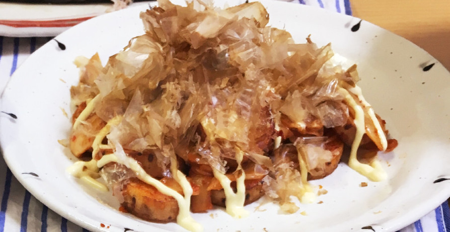 山芋のキムチ炒めの画像