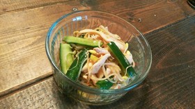 サラダチキンアレンジ!ナムル風中華サラダ