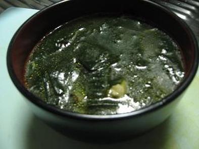 韓国風わかめスープの写真