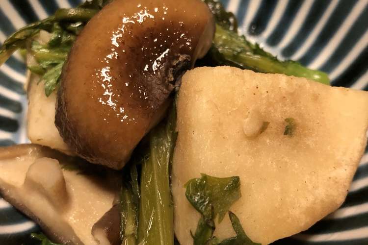 山の芋と春菊と椎茸の煮物 レシピ 作り方 By やまだはるか クックパッド 簡単おいしいみんなのレシピが355万品
