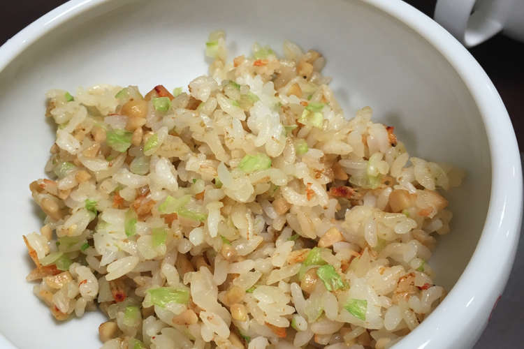 離乳食完了期 納豆とレタスのチャーハン レシピ 作り方 By Minnie34 クックパッド