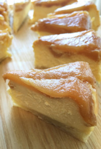 梨の簡単タルトタタン風チーズケーキ