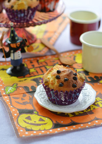 かぼちゃとチョコチップのオイルマフィン