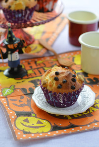 かぼちゃとチョコチップのオイルマフィン