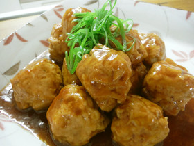 シャッキシャキ!鶏肉レンコン団子♪