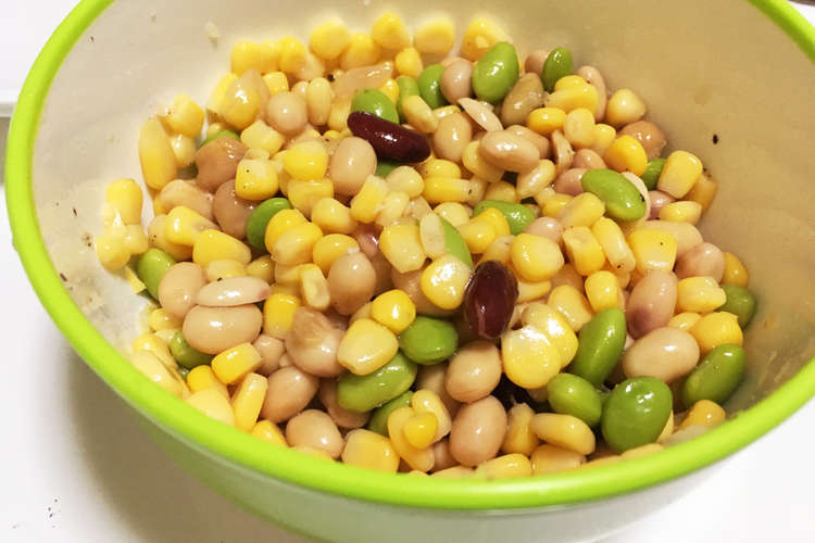 セブンイレブン風 豆のサラダ レシピ 作り方 By ぐーたらたぬき クックパッド 簡単おいしいみんなのレシピが366万品