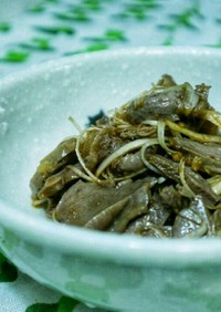 おつまみレシピ！中華風砂肝と葱の和え物