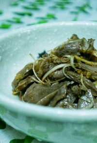 おつまみレシピ！中華風砂肝と葱の和え物