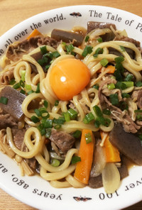 1人前〜OK！簡単時短すき焼きうどん♪