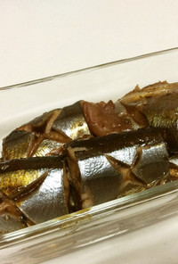 秋刀魚の梅干し煮 by圧力鍋