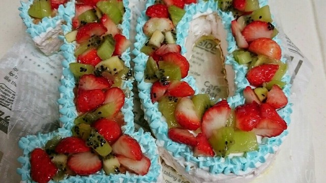 数字ケーキ 簡単 デコケーキ レシピ 作り方 By りえぽ クックパッド