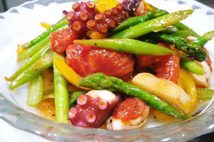 たこと野菜のにんにく炒め レシピ 作り方 By いわやん クックパッド 簡単おいしいみんなのレシピが349万品