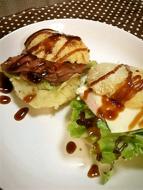 揚げないヘルシー♡焼きコロッケサンド~♪